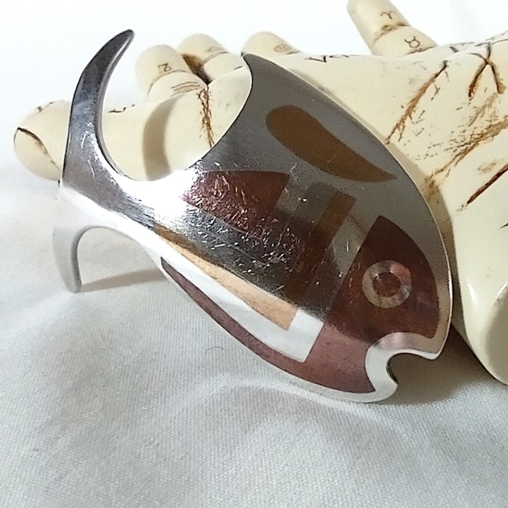 Vintage Pre MCM Metales Casados Made in Mexico Fish Brooch - Picture 8 of 13